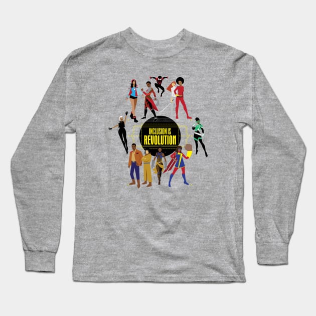 (Ms. Marvel Variant) Inclusion Is Revolution Long Sleeve T-Shirt by ForAllNerds